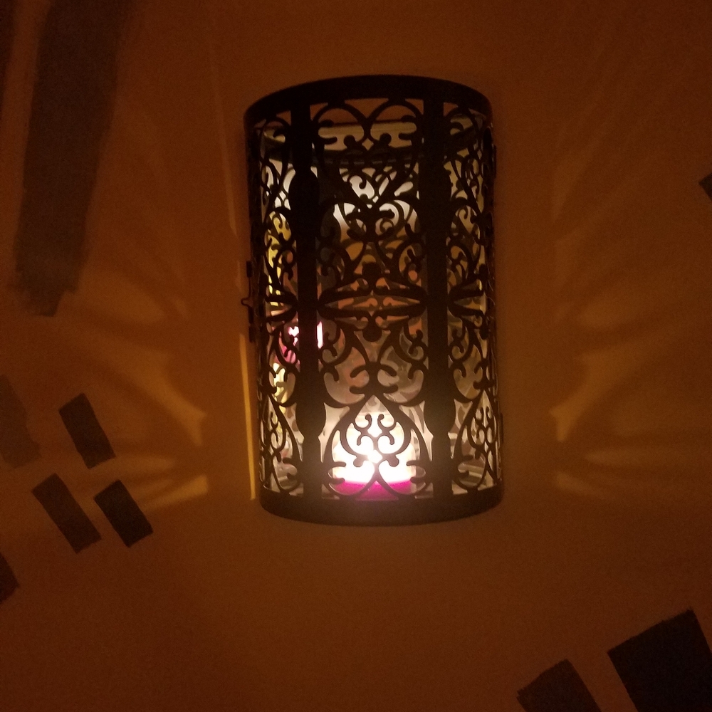 2 At Home America bronze mirrored candle holder